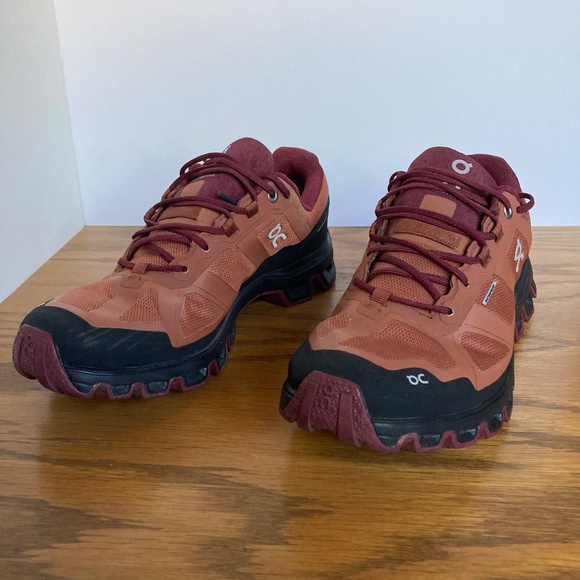 On Cloudventure Waterproof Trail Running Shoes Womens Size 8.5 Rust Orange Color - Picture 6 of 14